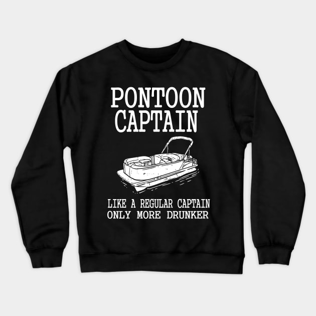 Pontoon Captain Crewneck Sweatshirt by Lomitasu